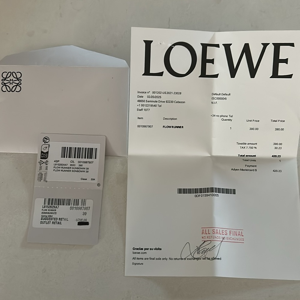 LOEWE suede athletic sneakers - Picture 10 of 10